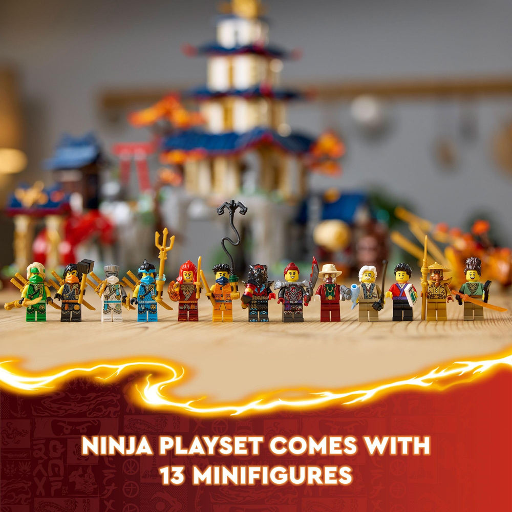 LEGO NINJAGO 13 minifigures set fuels varied storylines.