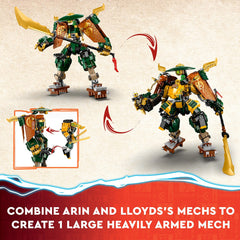 LEGO NINJAGO Arin mech detail with grappling hook for dynamic scenes
