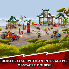LEGO NINJAGO car and motorbike enable dynamic ninja vehicle play.