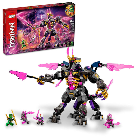 LEGO NINJAGO Crystal King centaur figure in dynamic pose for epic battles.