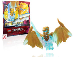 LEGO NINJAGO Zane crystalized figure with wings and sword for imaginative play