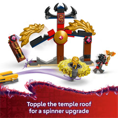 LEGO NINJAGO Dragon Spinjitzu Battle Pack Ras spinner enables dramatic clashes.