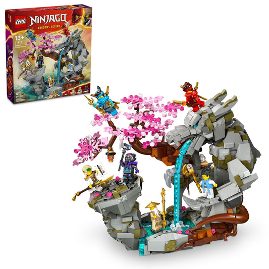 LEGO NINJAGO Dragon Stone Shrine dragon model for immersive ninja battles and display