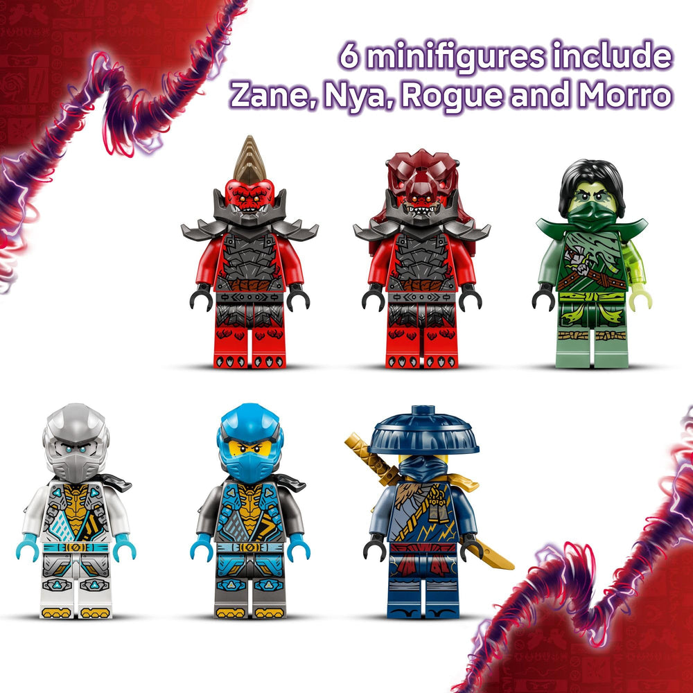 LEGO NINJAGO Dragonian Storm Village spinner toy for fast-paced action