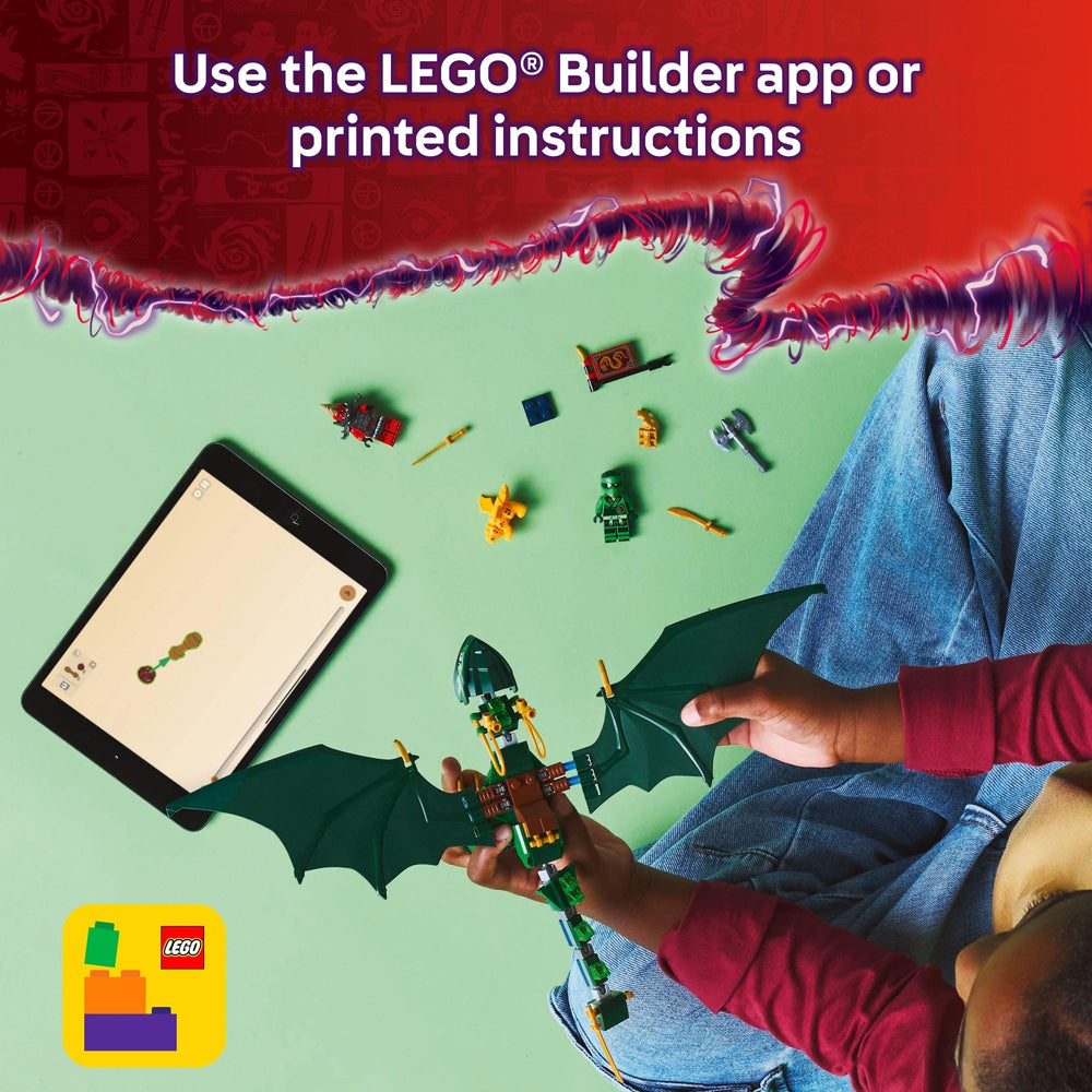 LEGO NINJAGO Golden Dragon Baby figurine: adorable companion for nurturing play.