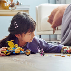 LEGO NINJAGO golden side panels with spikes add premium detail during play