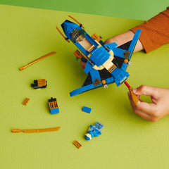 LEGO NINJAGO Jay minifigure with sword for cockpit adventures