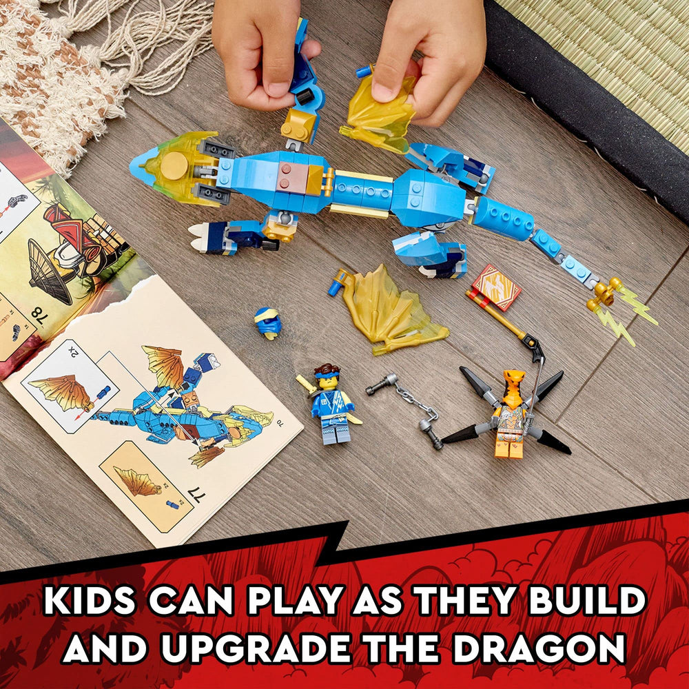 Jetpack accessory from LEGO NINJAGO Jay's Thunder Dragon EVO enabling dynamic action.