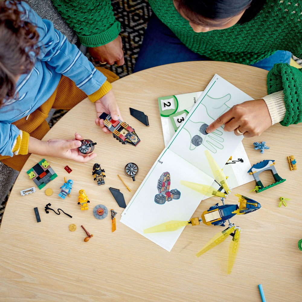 LEGO NINJAGO jet plane model designed for play at home or on the go.