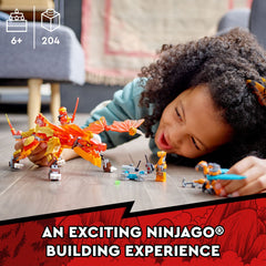 LEGO NINJAGO Kai minifigure ready for battle with sword, ideal for role-play adventures