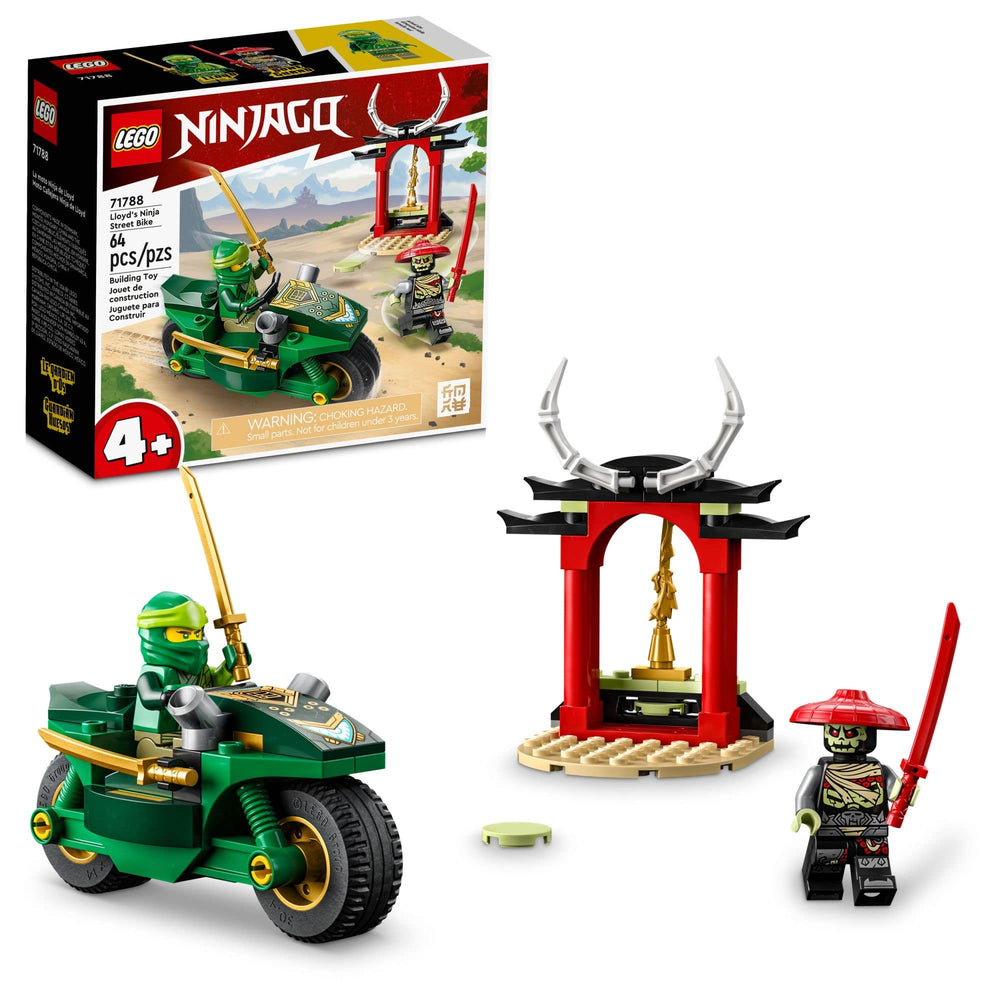 LEGO NINJAGO Lloyd’s Ninja Street Bike image: easy-build motorbike for imaginative play.
