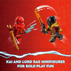 LEGO NINJAGO Lord Ras minifigure with golden hammer