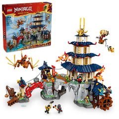 LEGO NINJAGO Tournament Temple City front view for epic display and storytelling.