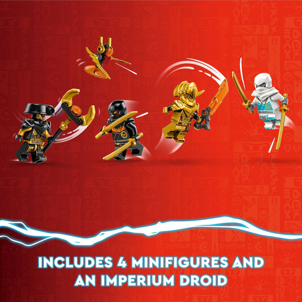 Two hover flyers for aerial battle scenes in LEGO NINJAGO set.