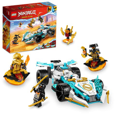 LEGO NINJAGO Zane's dragon power Spinjitzu race car for fast imaginative play.