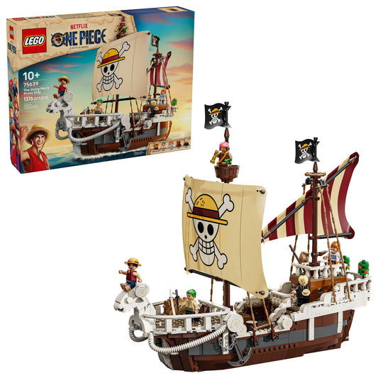 LEGO One Piece Going Merry exterior design inspires imaginative pirate scenes and display.