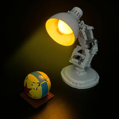 Lego Pixar Luxo Jr light kit uses durable ABS and safe components.