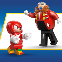 LEGO set includes three gold rings and two chaos emeralds to collect.