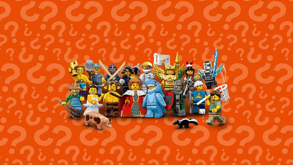 LEGO Shark Suit Guy minifigure with packaging provides easy gifting option.