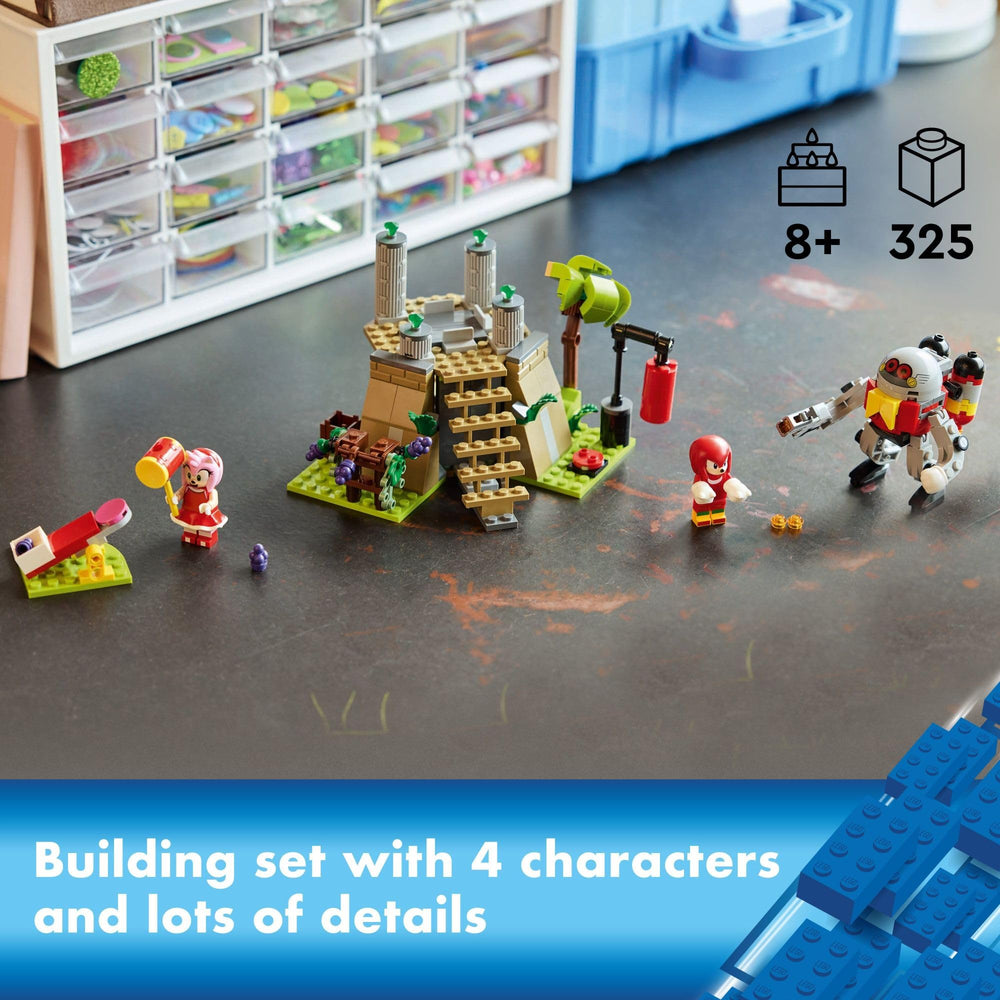 LEGO Sonic Eggrobo with jet pack and stud launcher for action scenes.