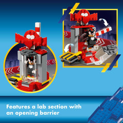 LEGO Sonic Shadow Escape figure with RhinoBot Badnik encounter scene