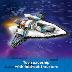 LEGO Space Hoverbike 30663 navigating rough terrain scene