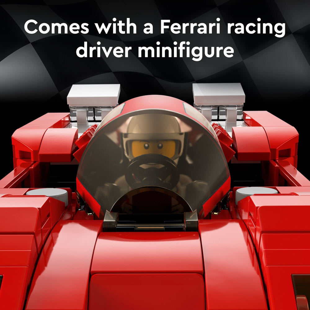 LEGO Speed Champions 1970 Ferrari 512 M display-ready model for shelf or desk.