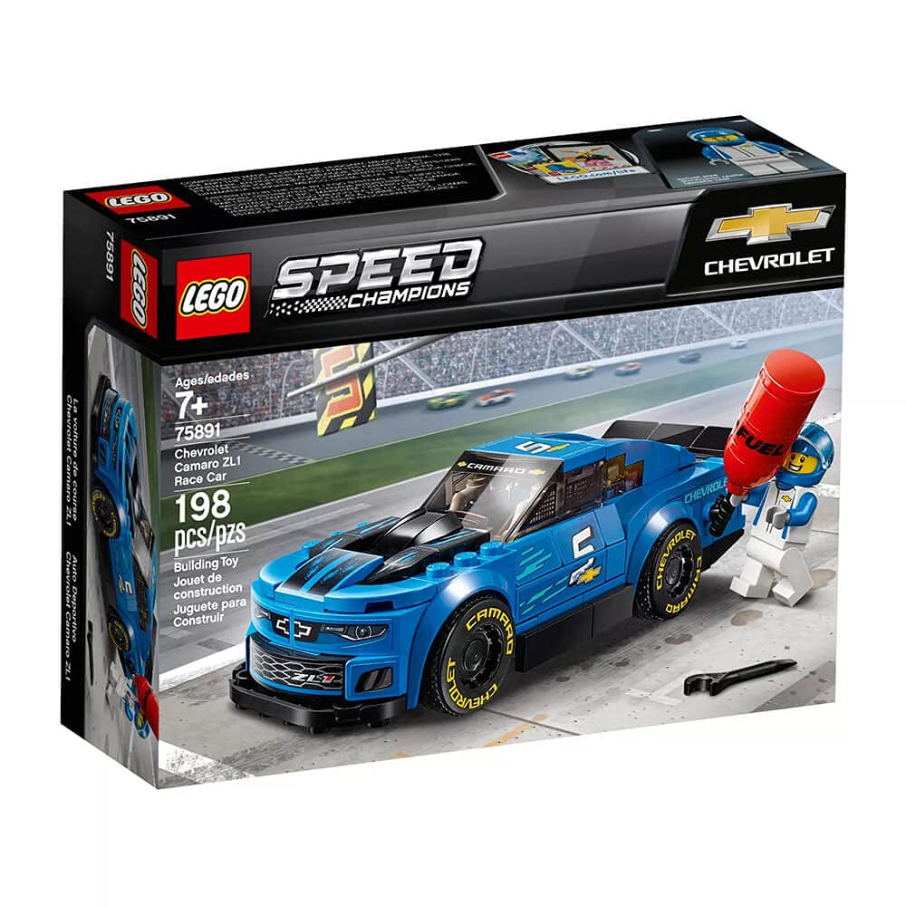 LEGO Speed Champions Camaro ZL1 removable windshield for easy access