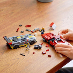 LEGO Speed Champions Corvette C8.R cockpit interior for authentic build