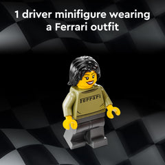 LEGO Speed Champions Ferrari F40 interior dashboard and seats for immersive play