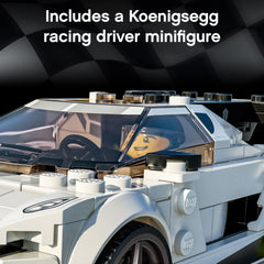 LEGO Speed Champions Koenigsegg Jesko 76900 two-seat cockpit enables shared storytelling