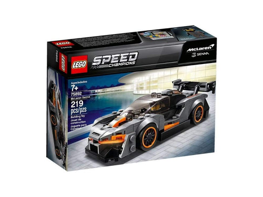 LEGO Speed Champions McLaren Senna cockpit detail for immersive racing play.