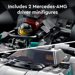LEGO Speed Champions two minifigures with racing gear for epic duels