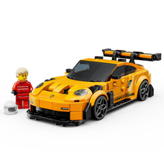 LEGO Speed Champions Porsche 911 GT3 RS build-and-display on shelf or desk
