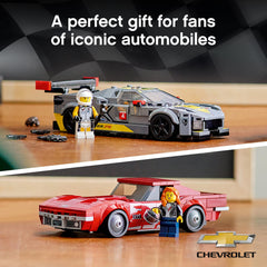 LEGO Speed Champions race action scene for interactive play