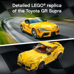 LEGO Speed Champions Toyota GR Supra 76901 display-ready model for shelf or desk.