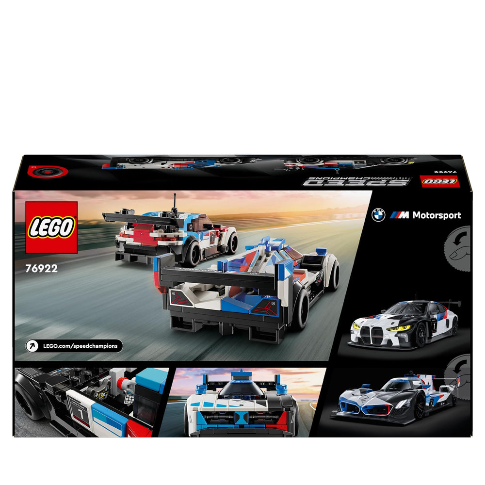 Two minifigures with helmets boost racing play scenarios