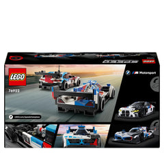 Two minifigures with helmets boost racing play scenarios
