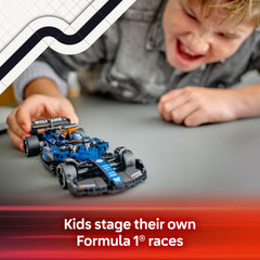 LEGO Speed Champions Williams FW46 halo bar and aero features add authentic race car charm