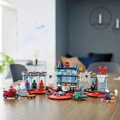 LEGO Spider-Man Attack on the Spider Lair—jail cell completes the hero HQ scene.