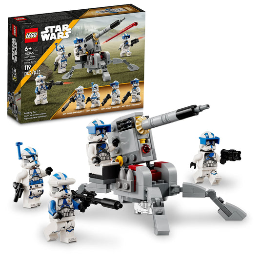 LEGO Star Wars 501st Battle Pack front view, perfect for quick action play.