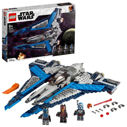 LEGO Star Wars 75316 Mandalorian Starfighter wing extended for action play