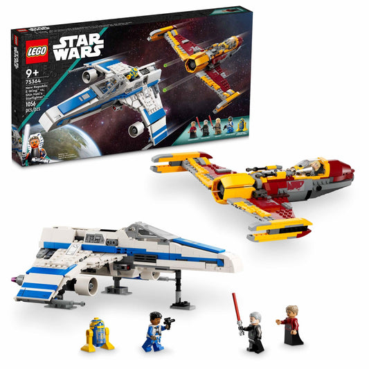 LEGO Star Wars E‑Wing cockpit detail for immersive space battles