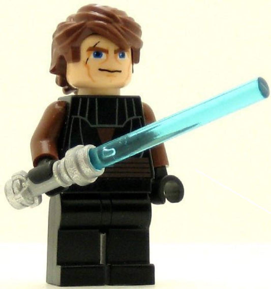 LEGO Star Wars Anakin Skywalker Clone Wars minifig, 2-inch display figure for shelf display.