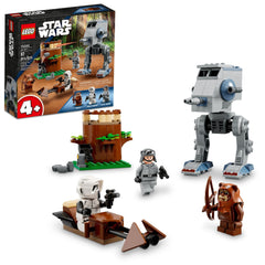 LEGO Star Wars AT-ST 75332 Wicket Ewok lookout with tree and catapult for epic play