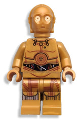 LEGO C-3PO minifigure 75136 for display and collection.