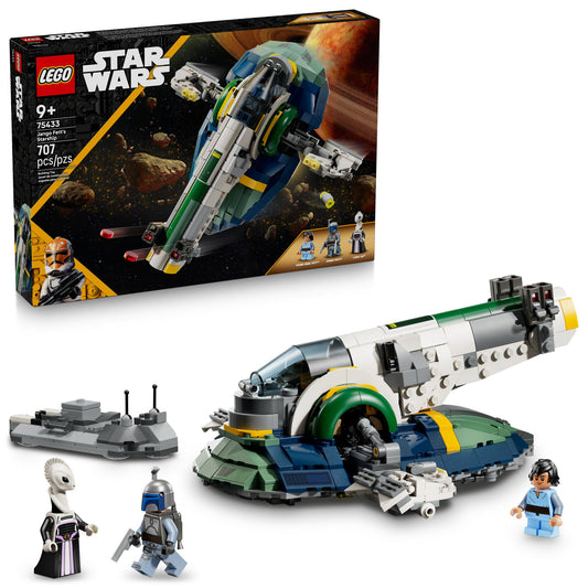 LEGO Star Wars Jango Fett's Starship front view for action-packed play and display.