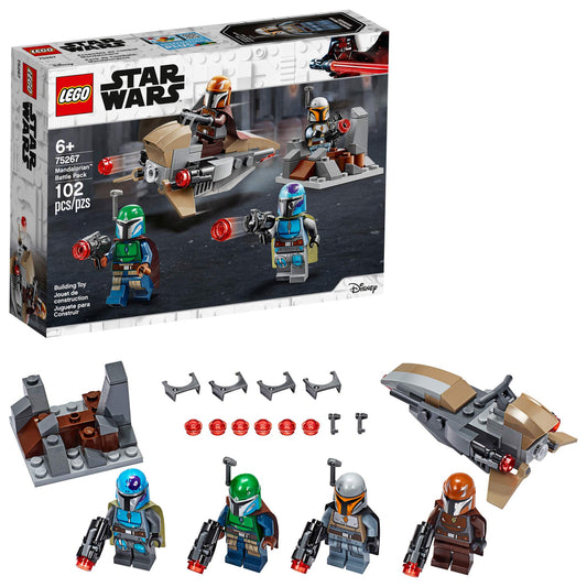 LEGO Star Wars Mandalorian Battle Pack figures ready for imaginative battles.