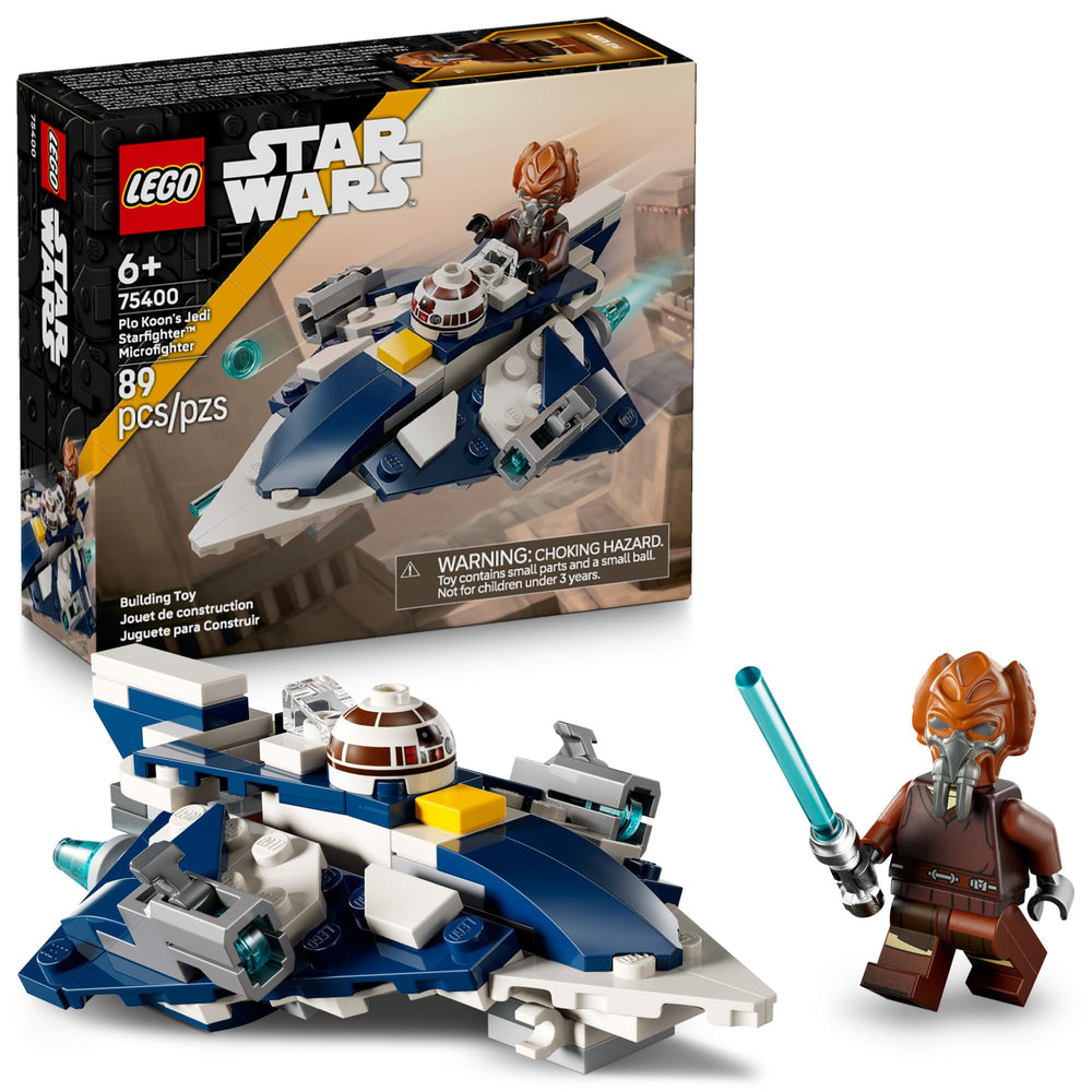 LEGO Star Wars Plo Koon Jedi Starfighter Microfighter build for quick space adventures