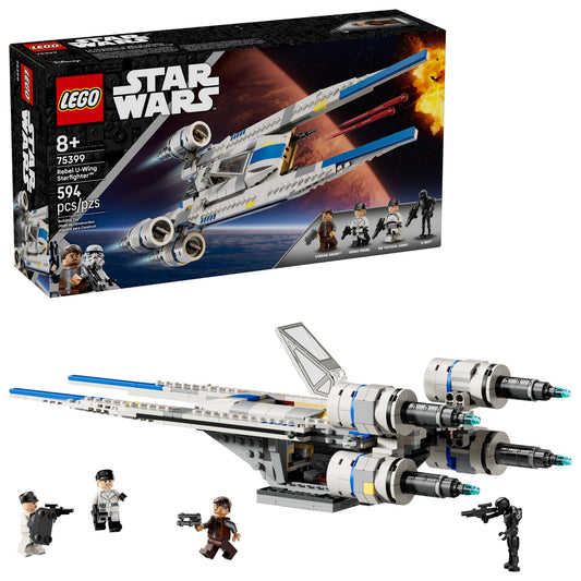 LEGO Star Wars Rebel U-Wing cockpit detail for quick minifigure access.